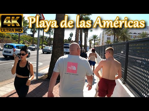TENERIFE – PLAYA DE LAS AMÉRICAS | What it looks like Now? ☀️ Good Walking Weather in​ Late Nov 2022