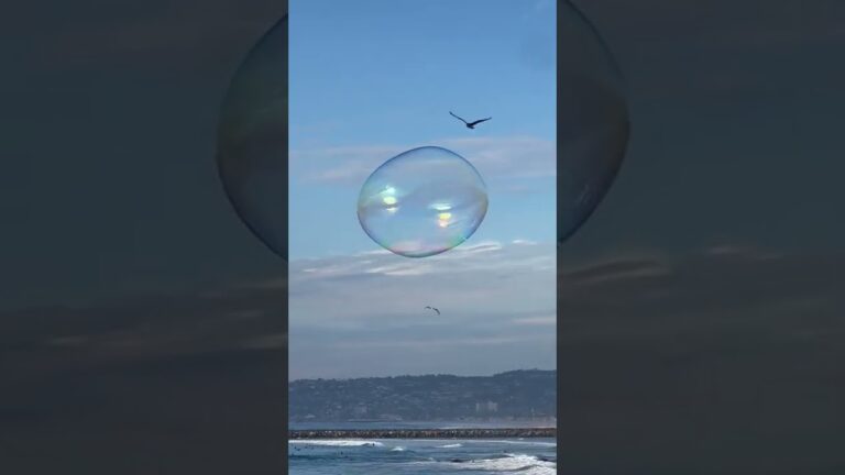 Massive bubble seen sailing across the Pacific Ocean in San Diego