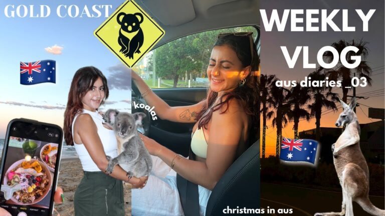 WEEKLY VLOG || Gold Coast, animal sanctuary, Brisbane 🐨