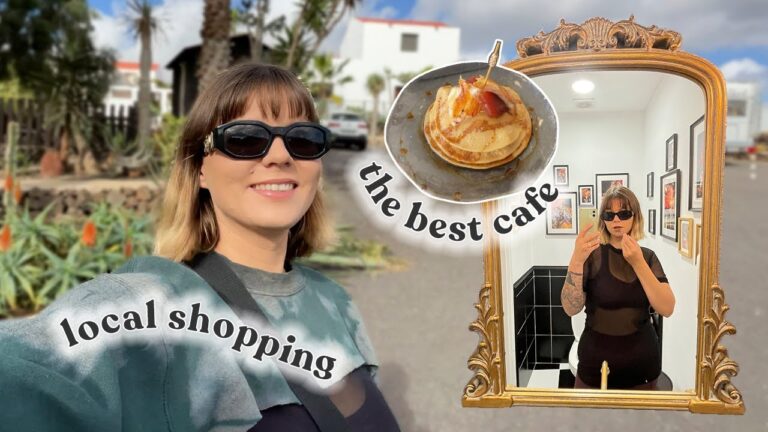 Day in life on Fuerteventura | El Cotillo shopping, Winter on the Canary Islands, pancake pie