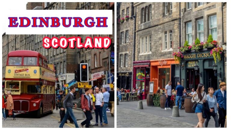 Edinburgh Scotland 🏴󠁧󠁢󠁳󠁣󠁴󠁿 Evening Walkthrough January 2023