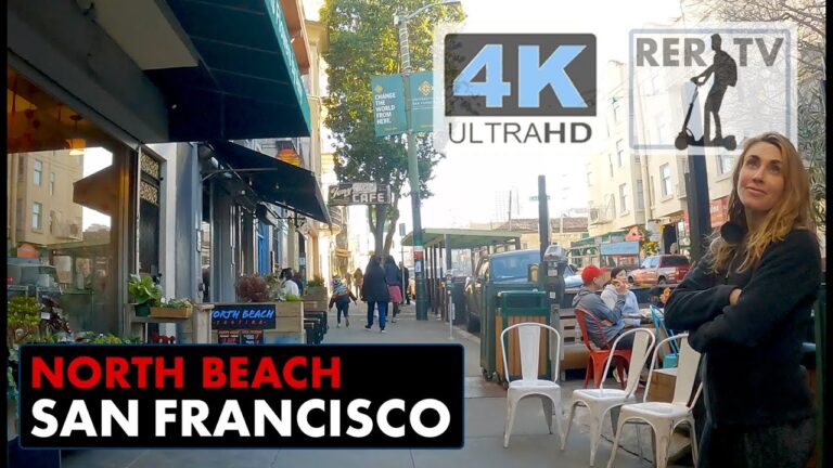 San Francisco 🇺🇸 | North Beach | 4K UHD – electric scooter No Talking Tour