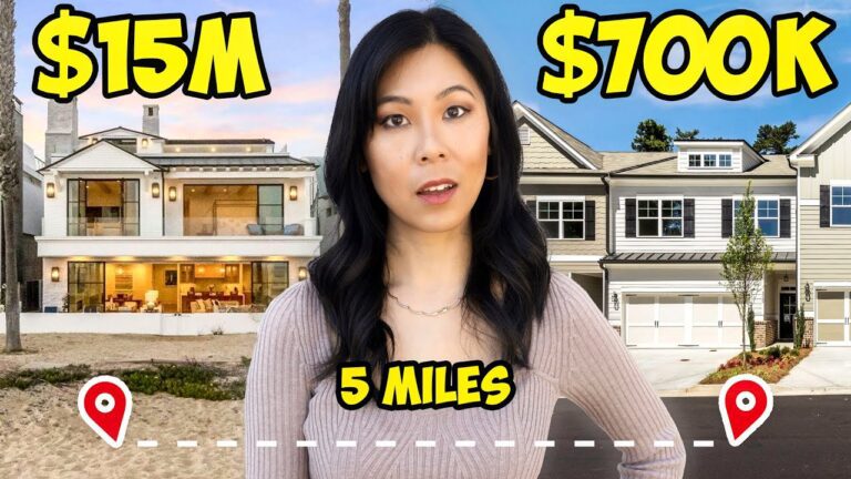 Inside a $15,000,000 VS $700,000 House in Orange County CALIFORNIA