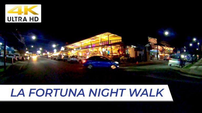 [4K] LA FORTUNA, COSTA RICA // Night Walk Travel Vlog [#tourism][2023]
