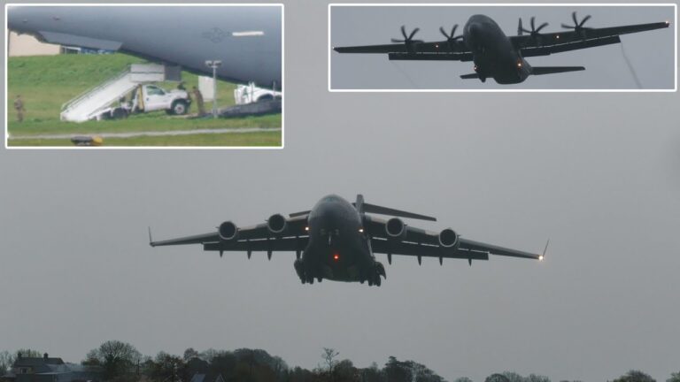 Special steps for Joe Biden, Air Force One, arrive in N. Ireland ✈️ 📶