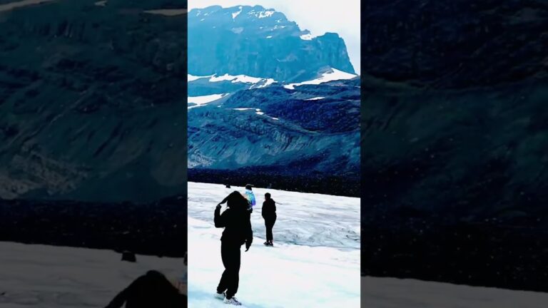 Walk over the Glacier!! 🥶🥶#shorts #shortsfeed #mountain #banff #vlog