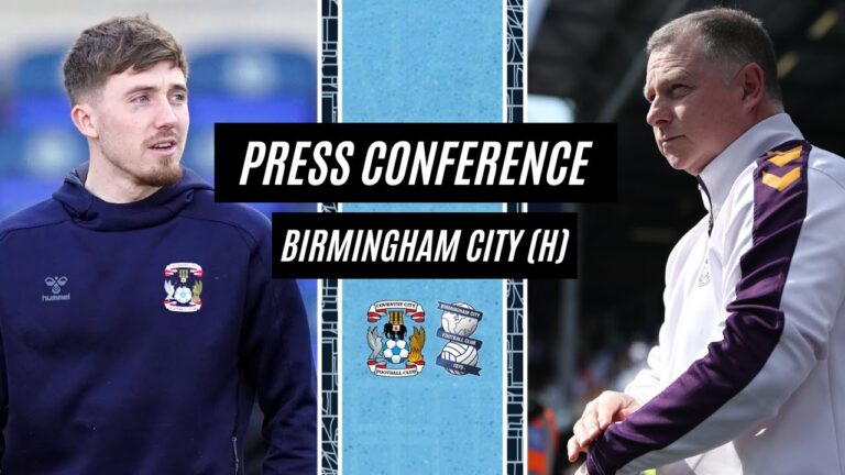 Mark Robins and Josh Eccles preview Coventry City's clash with Birmingham | Press Conference