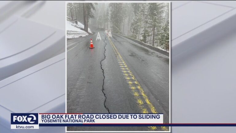 Yosemite shuts major road that's cracking