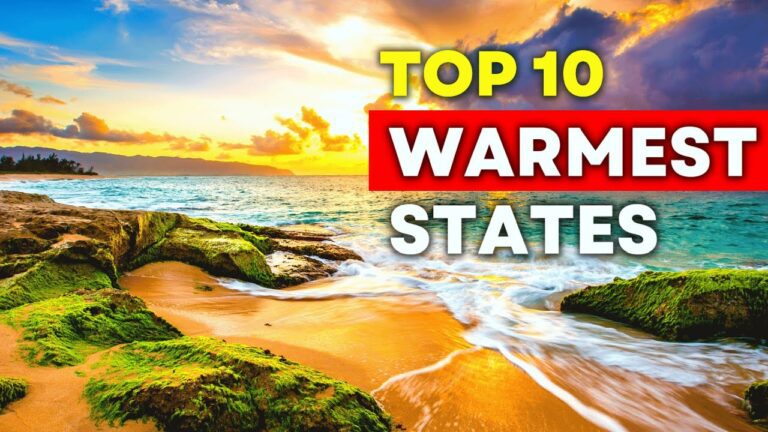 Top 10 WARMEST States to Live in America 🔥 Travel Video