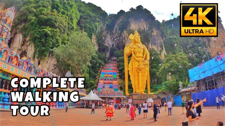 Batu Caves Walking Tour 4K | Kuala Lumpur Malaysia | Happy Trip