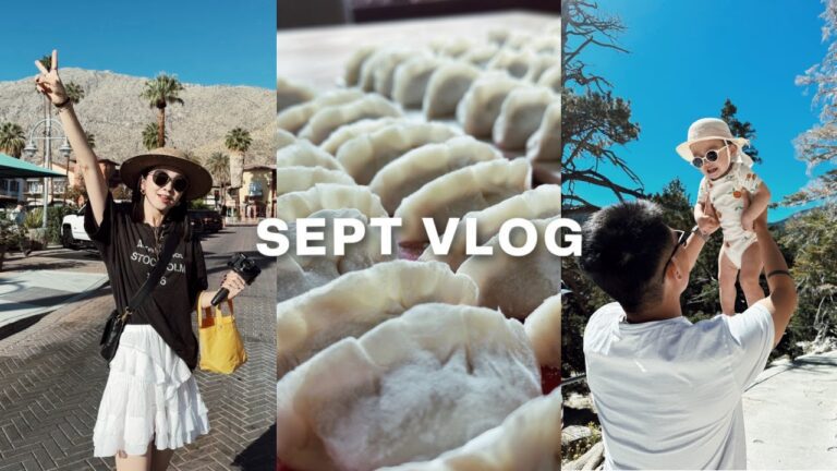 SEPT VLOG | 打卡Palm Springs夜市&缆车🚠|包饺子|后院烧烤|烤豆皮