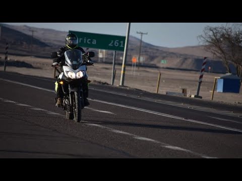 Playa Blanca Iquique Suzuki Vstrom