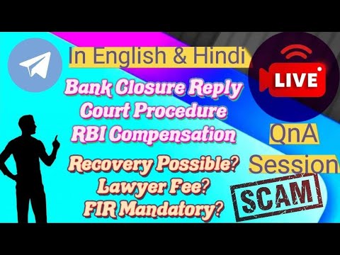 Telegram Scam Live Session in English & Hindi | Group Task Scam | reply to bank closure | JOIN LIVE