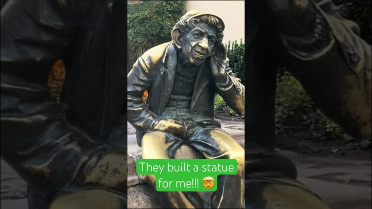 🇧🇬 Bulgaria built a statue of me 🥹 THANK YOU! 🤣 #shorts #plovdiv #travel