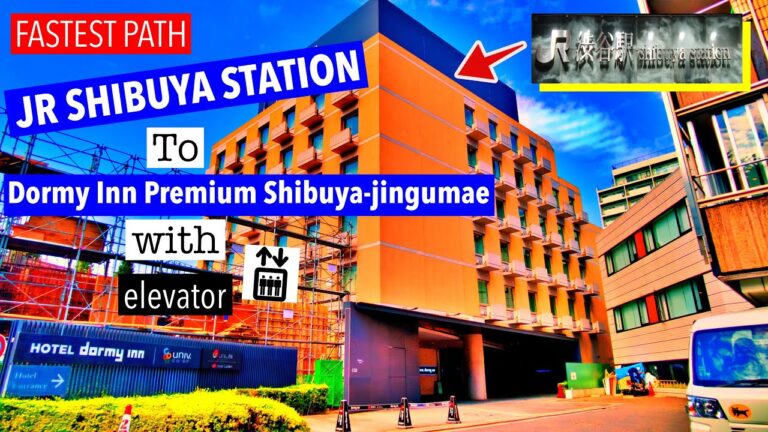 FASTEST PATH to Dormy Inn Premium Shibuya-jingumae from JR Shibuya Station ( Haneda/Narita Airport)