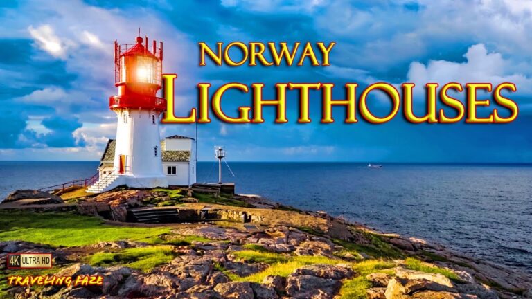Norwegian Lighthouses 4K ~ Travel Guide (Relaxing Music)