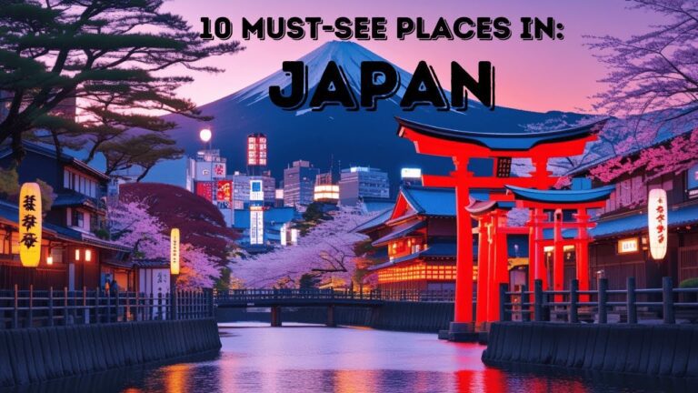 10 Must-Visit Places in Japan: A Journey Through Tradition and Modernity.