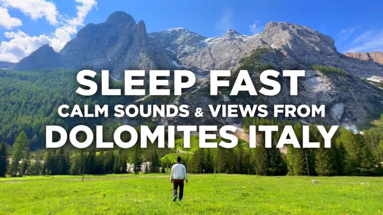 Sleep Fast with Calm Sounds and Views from Dolomites Italy @tommytravelz