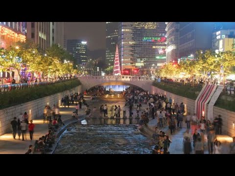 평화로운 '청계천'의 과거와 현재 탐방/The Restored Cheonggyecheon & the Quality of Life in Seoul
