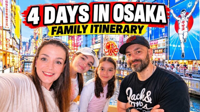 First Time in Osaka Japan | 4 Day Family Itinerary (Universal Studios, Dotonbori & Kyoto)